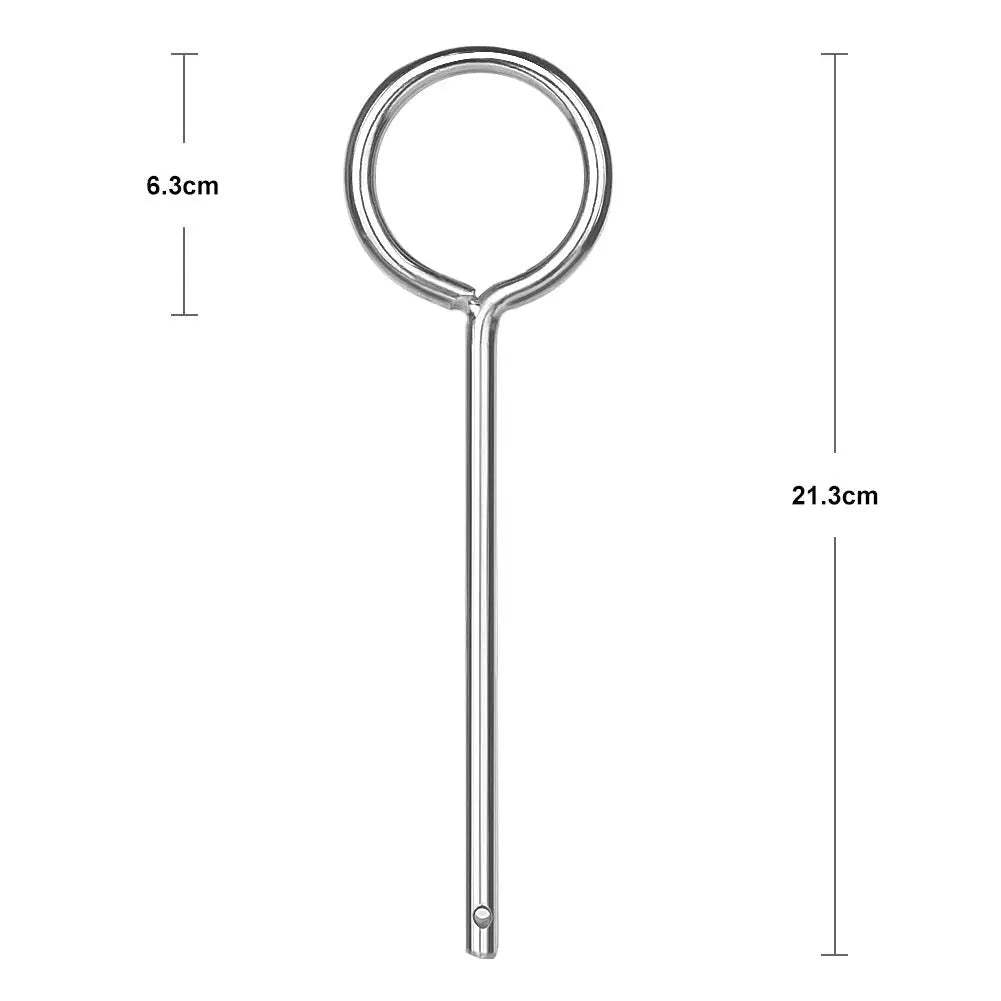 Side view and dimensional layout of the durable StonyLab Chrome-Plated Support Retort Ring