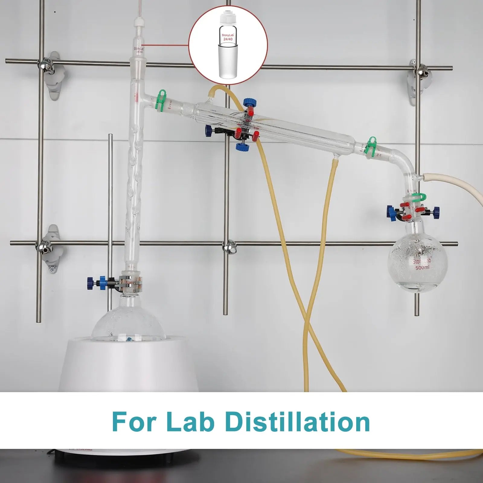 Alternative angle showing underlying build quality of StonyLab Thermometer Inlet Adapter