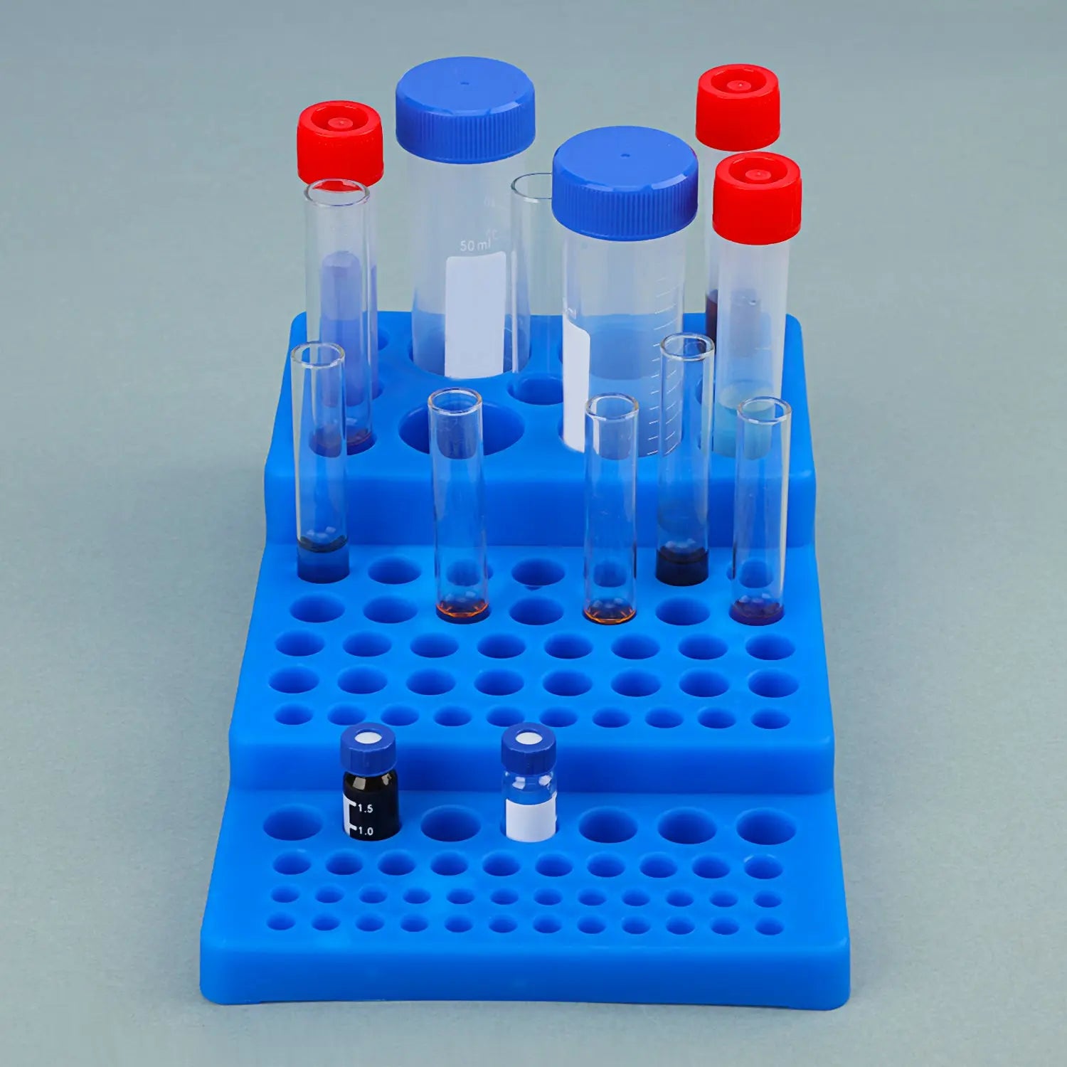 StonyLab Trapezoidal Centrifuge Tube Rack heavy duty chemical processing configuration