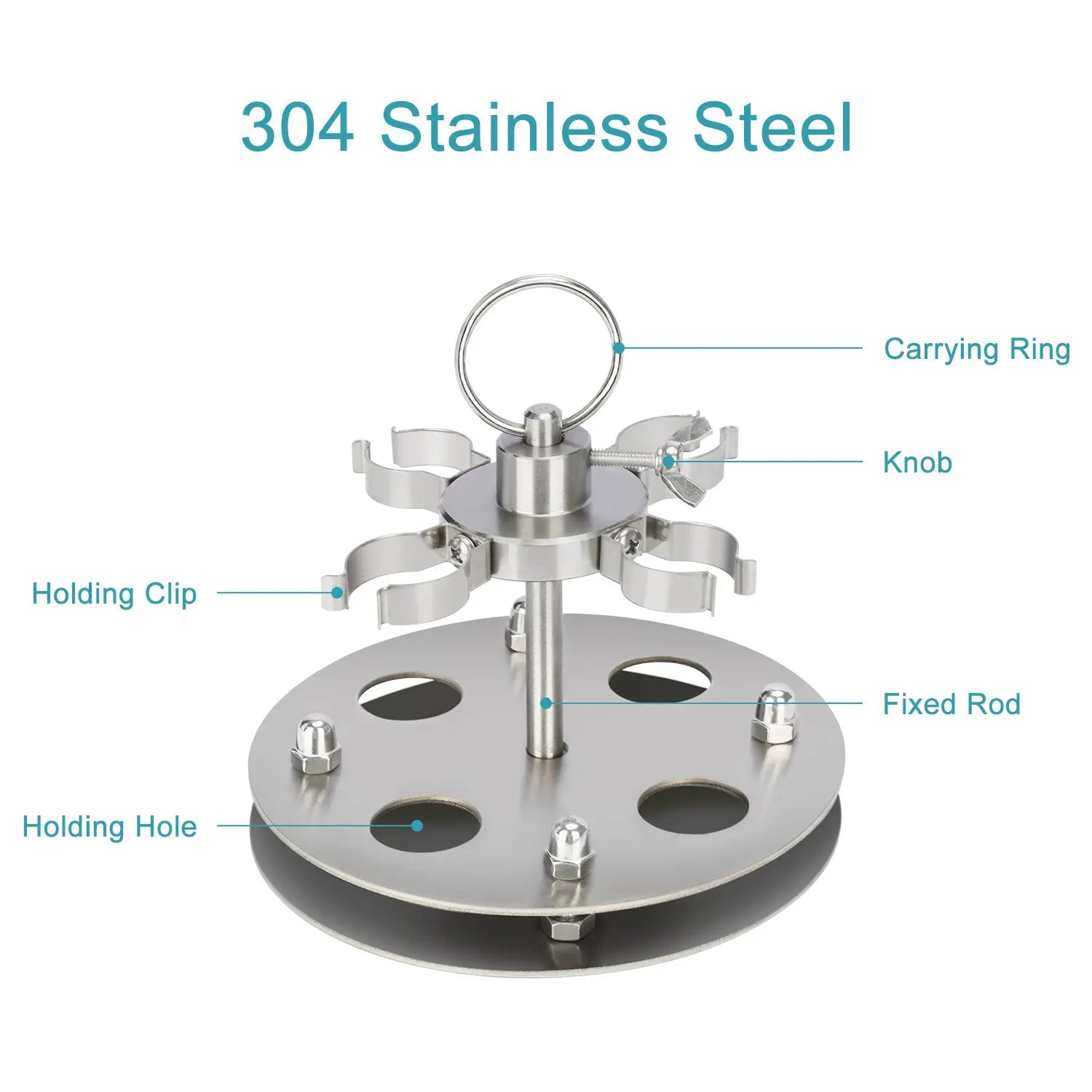 Side view and dimensional layout of the durable StonyLab Tubular Electrolytic Cell Reaction Bracket