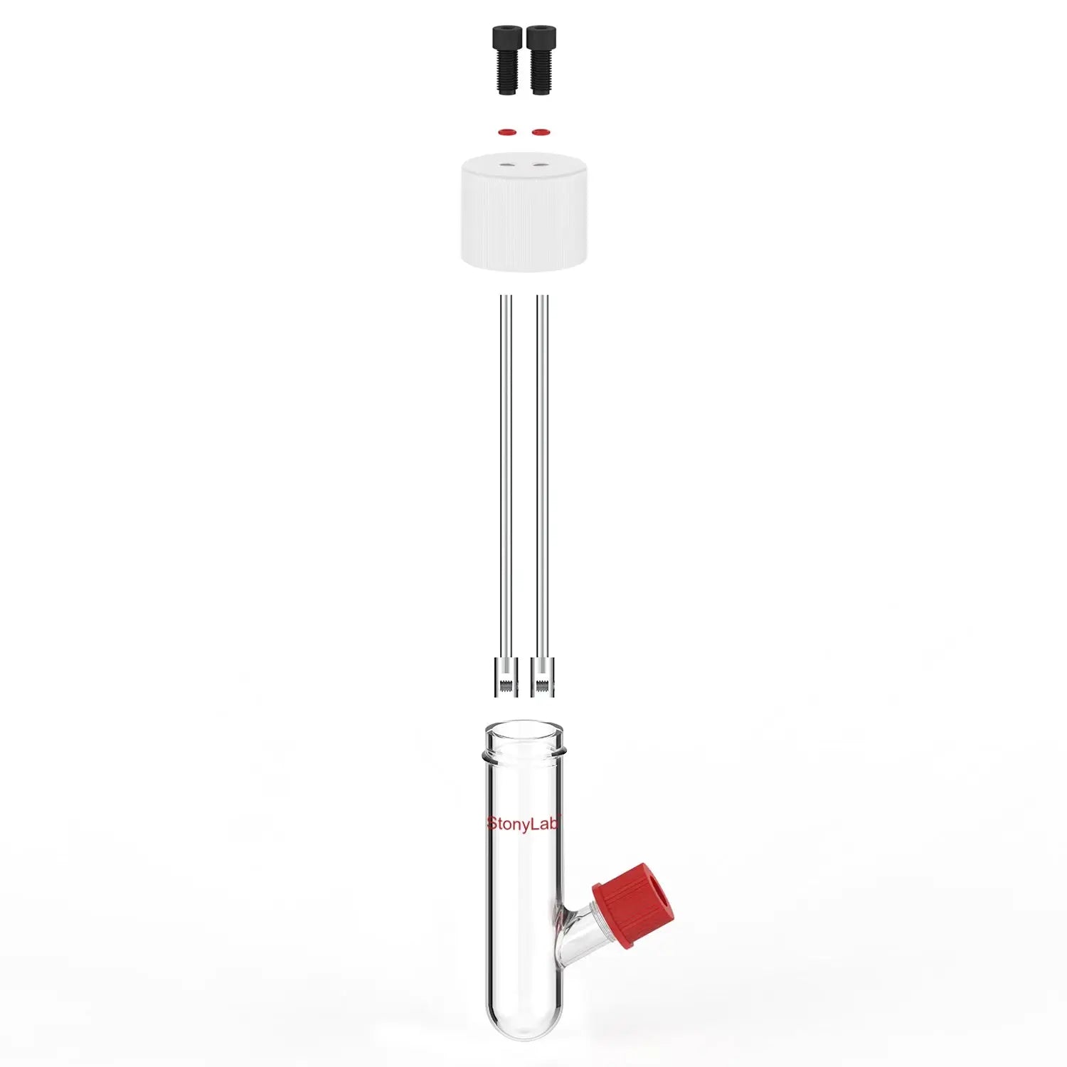 Alternative angle showing underlying build quality of StonyLab Type II Sealed Tubular Electrolytic Cell