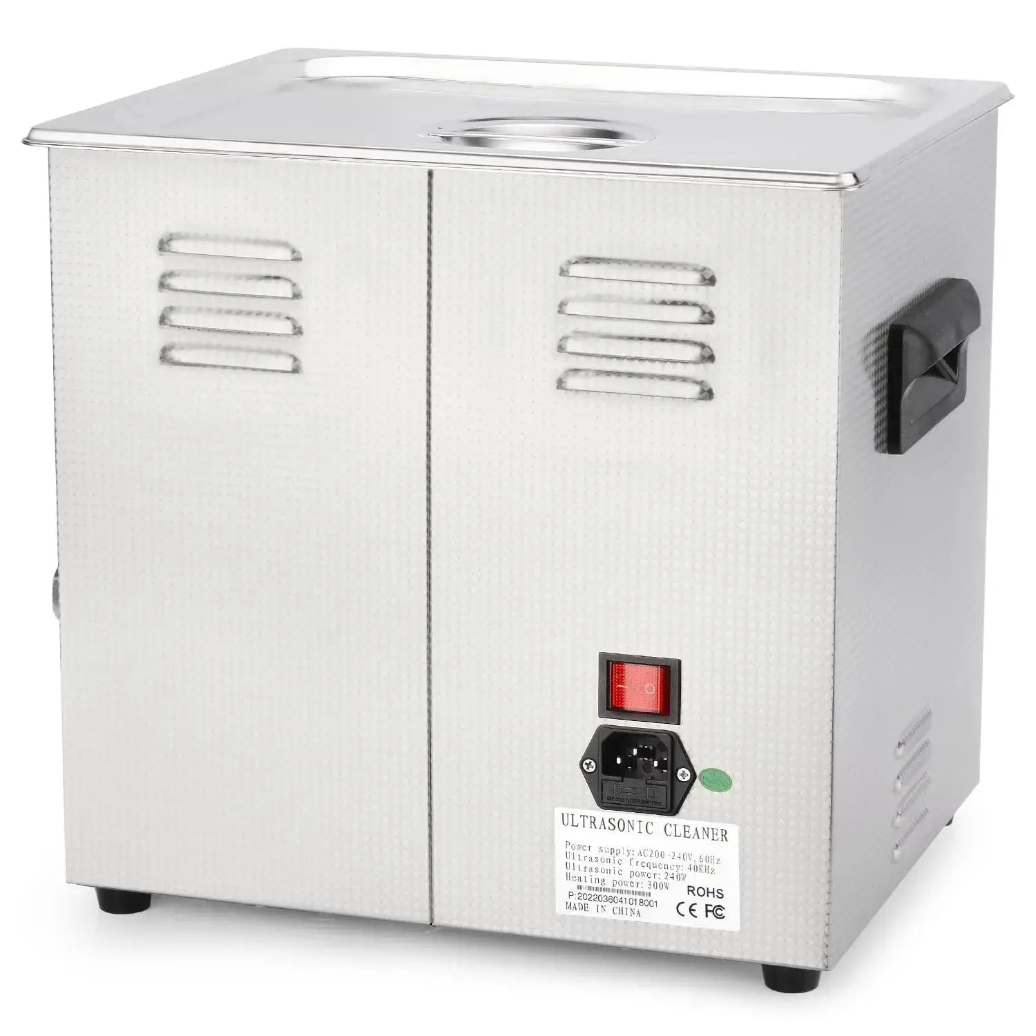 Comprehensive product view and setup components for StonyLab Ultrasonic Cleaner