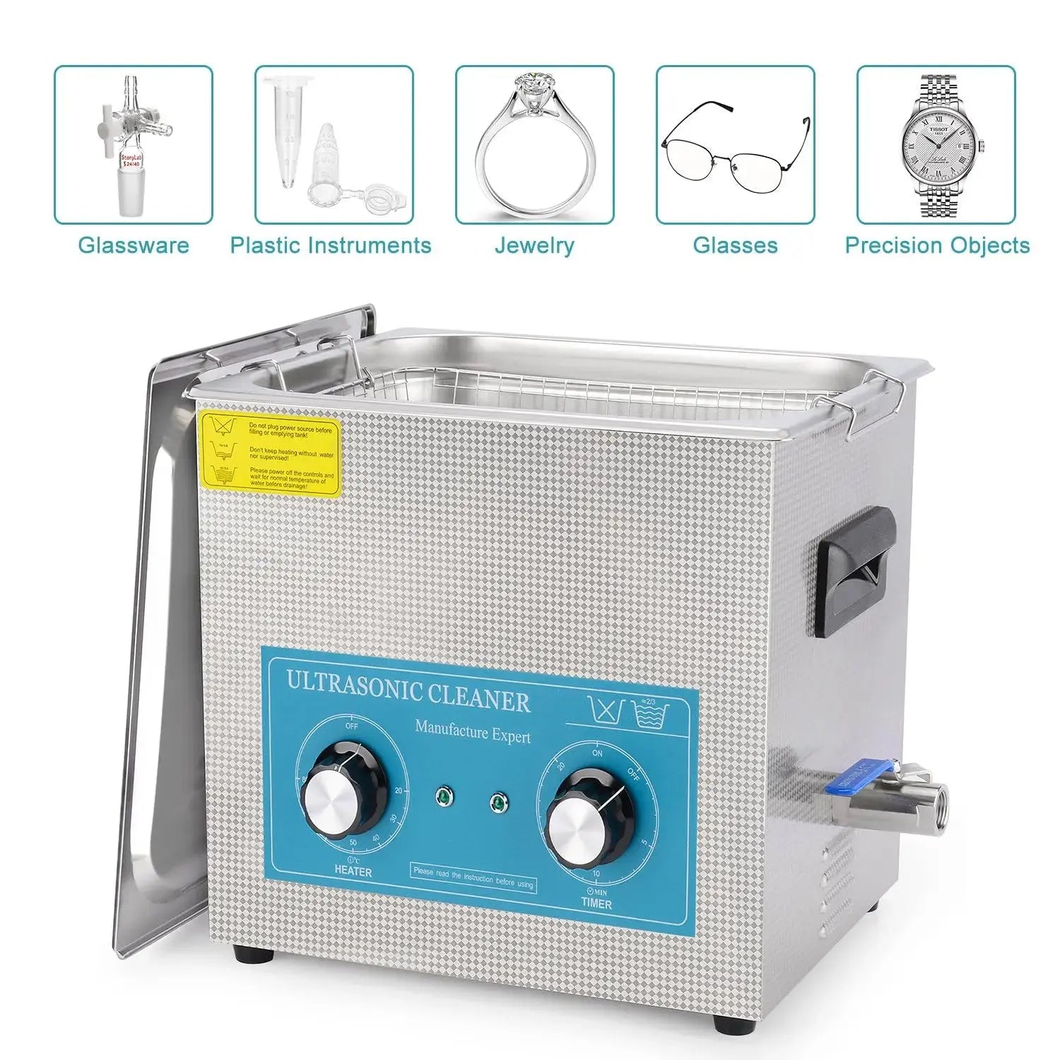 Comprehensive product view and setup components for StonyLab Ultrasonic Cleaner
