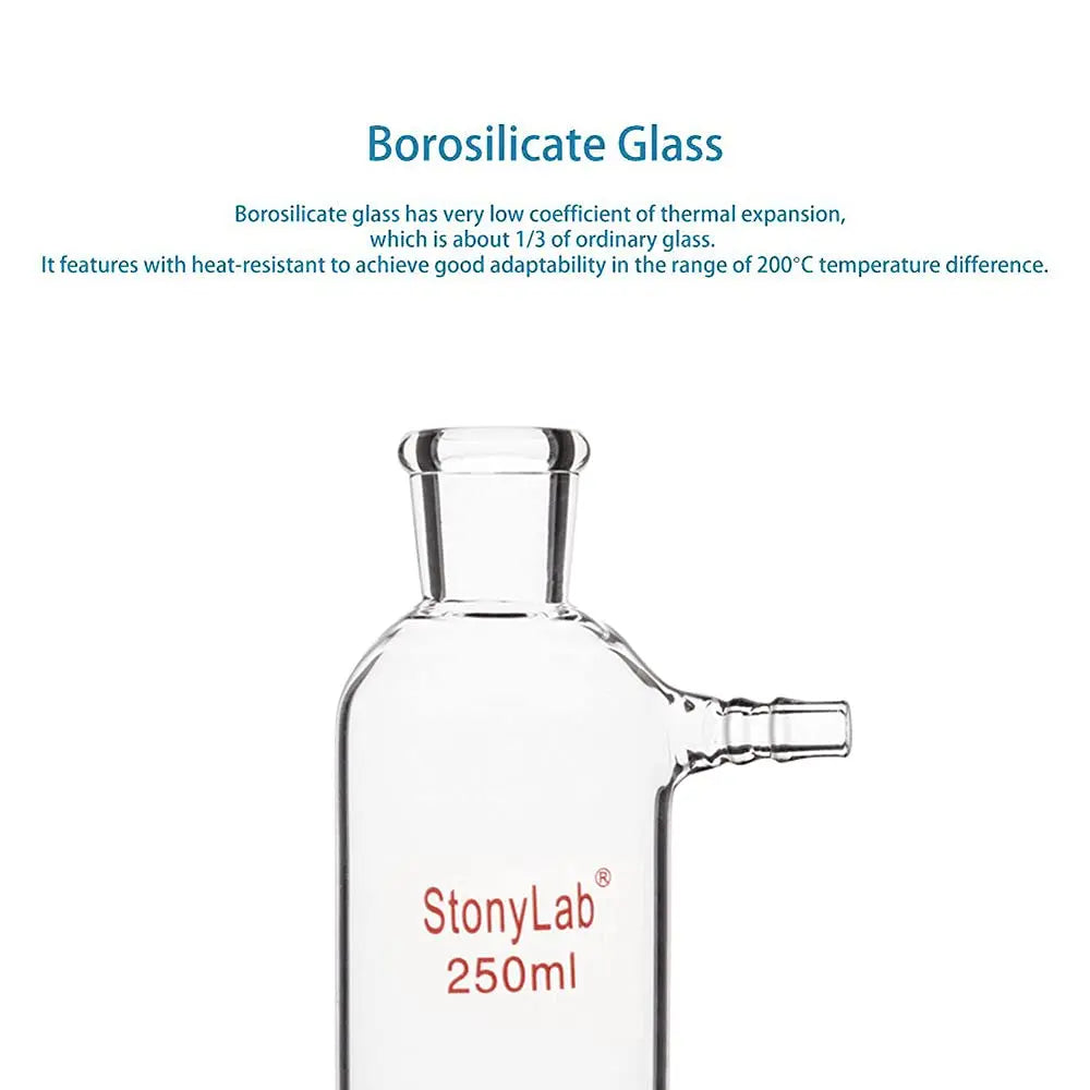 StonyLab Vacuum Filtration Adapter with Standard Taper Inner Lower Joint heavy duty chemical processing configuration