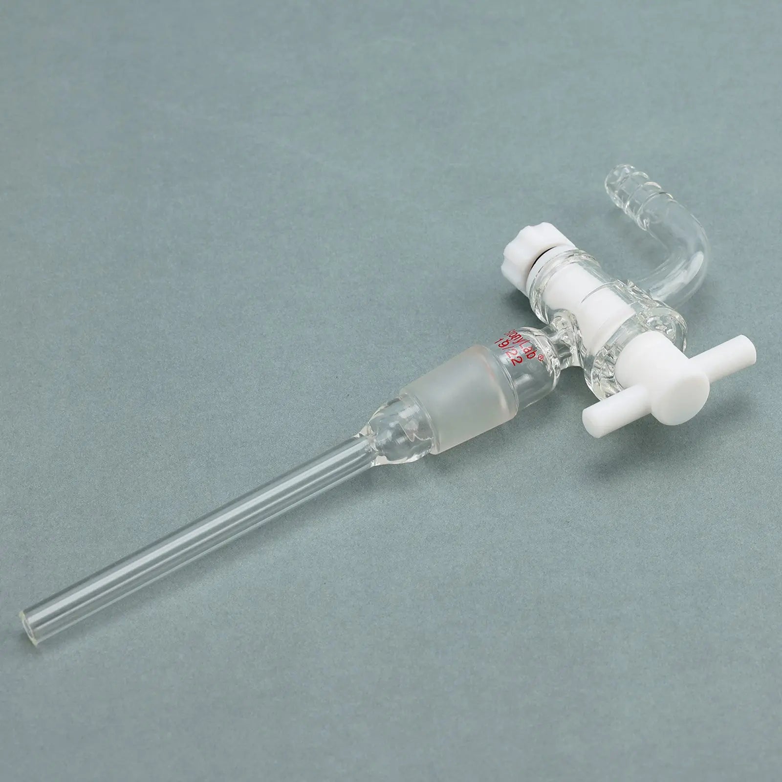 Alternative angle showing underlying build quality of StonyLab Vacuum PTFE Flow Control Adapter
