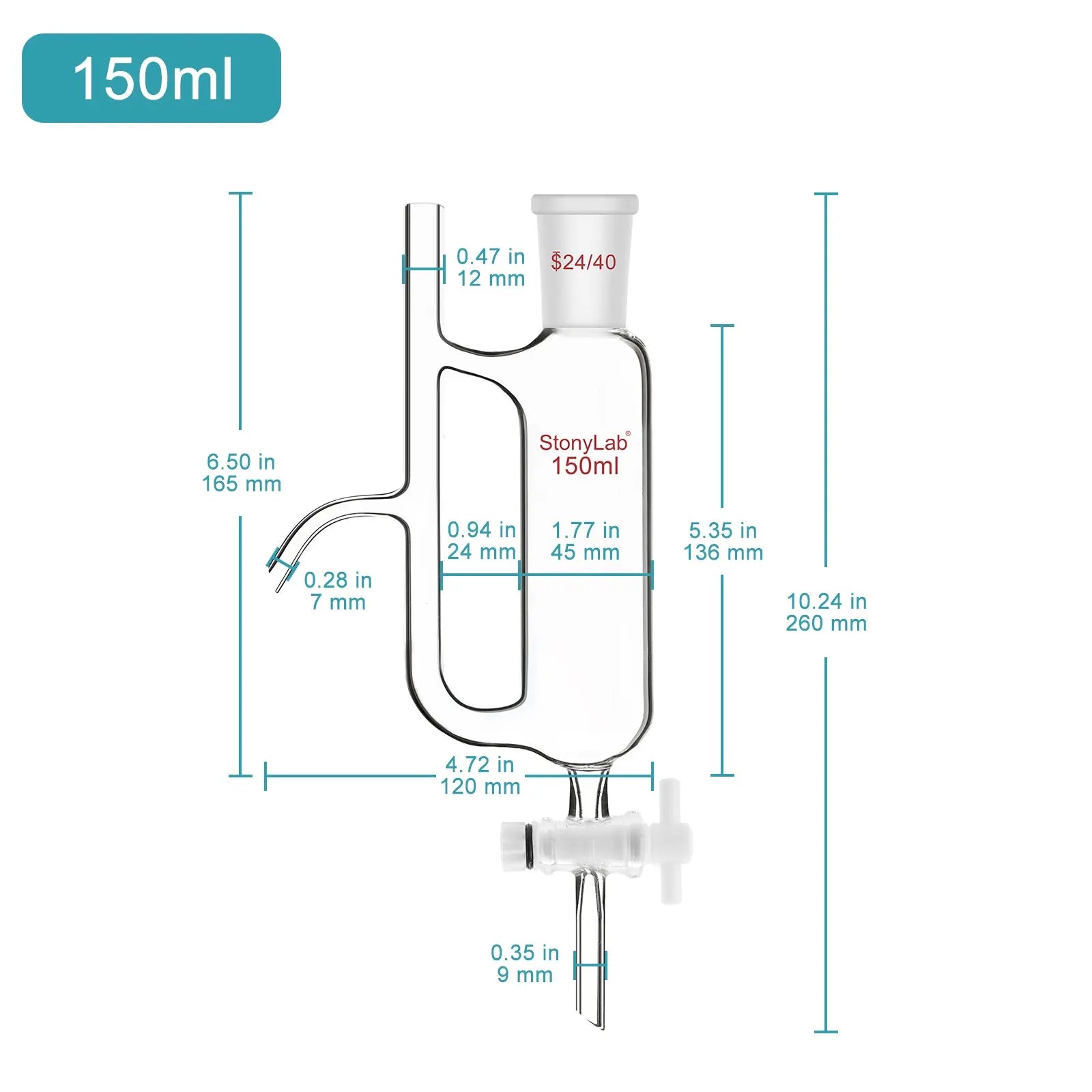 Detailed structural assembly component for StonyLab Water Oil Receiver Separator with 24