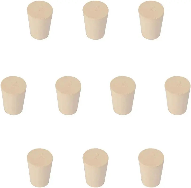White Tapered Lab Seal Rubber Stoppers Stoppers 2
