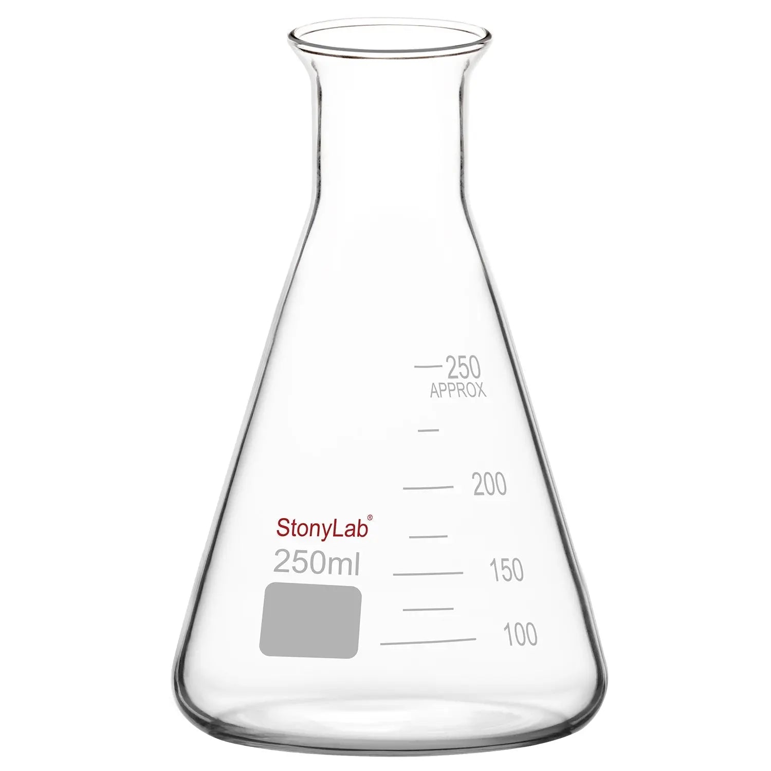 Borosilicate Glass Erlenmeyer Flask, 250mL