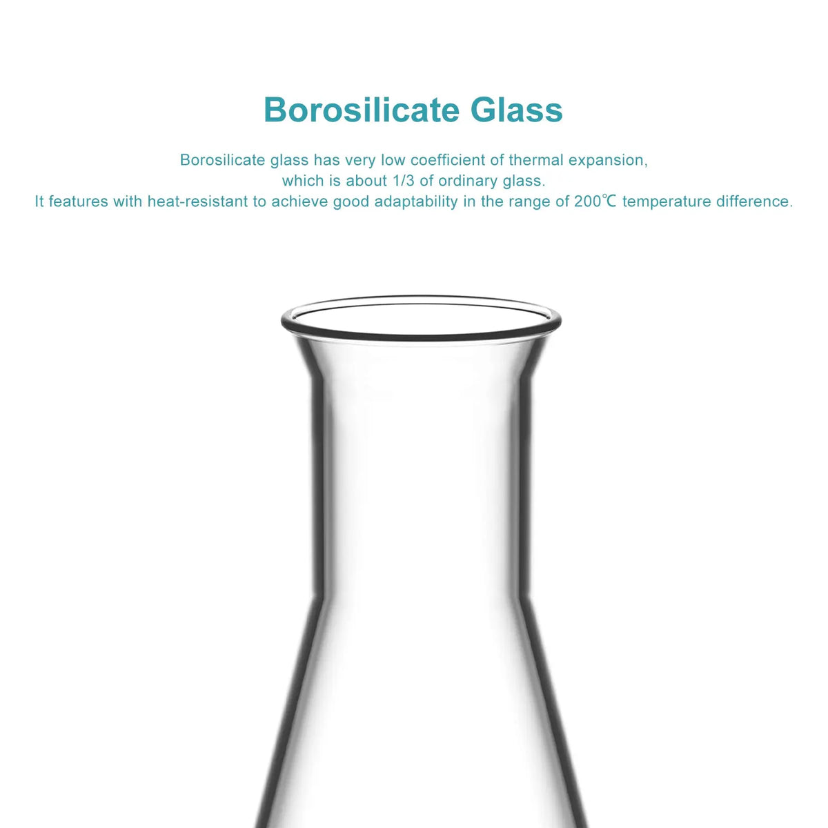 Wide Mouth Erlenmeyer Flask, 50-2000 ml Flasks-Erlenmeyer