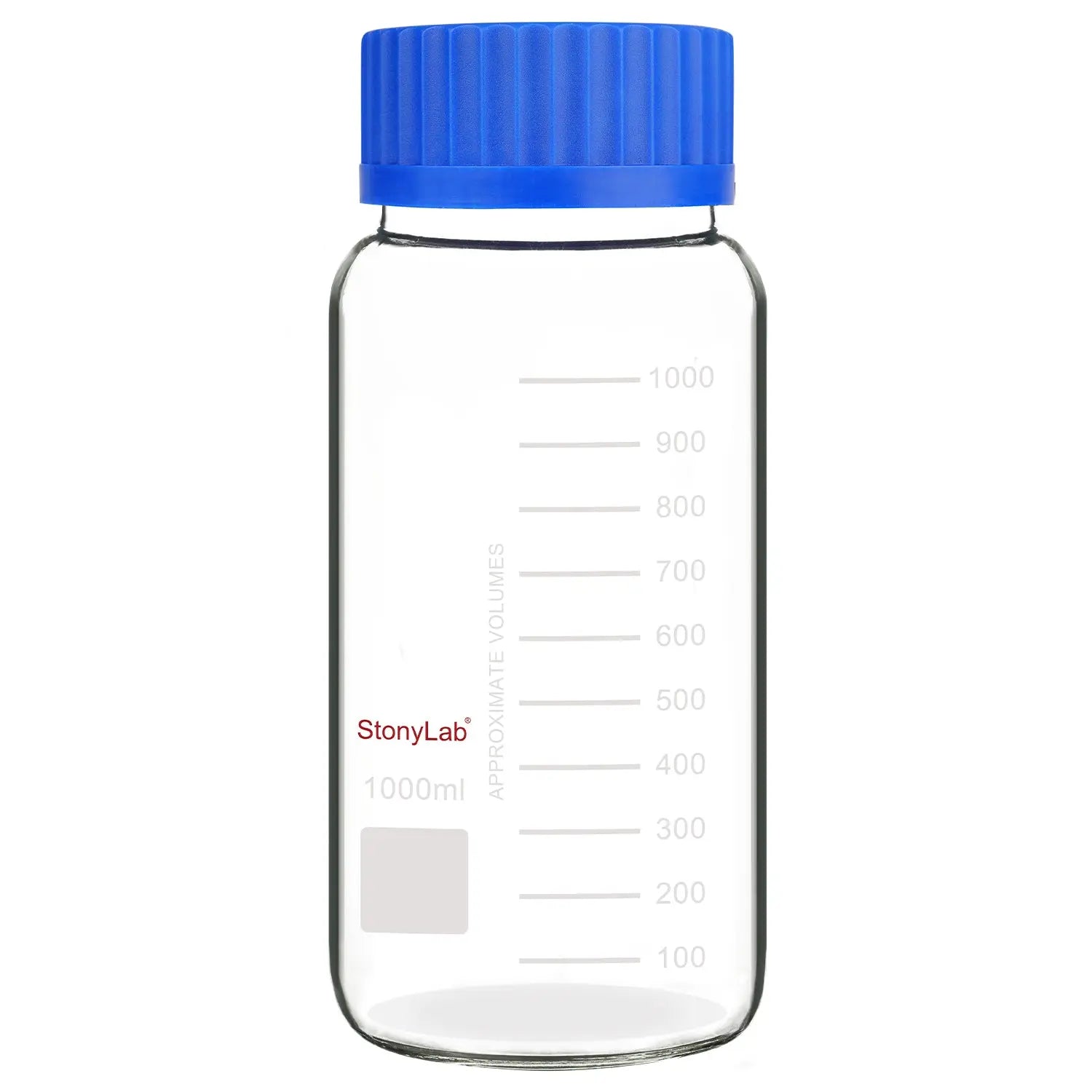 StonyLab Wide Mouth Media Storage Bottle with GL80 Screw Cap for professional laboratory applications