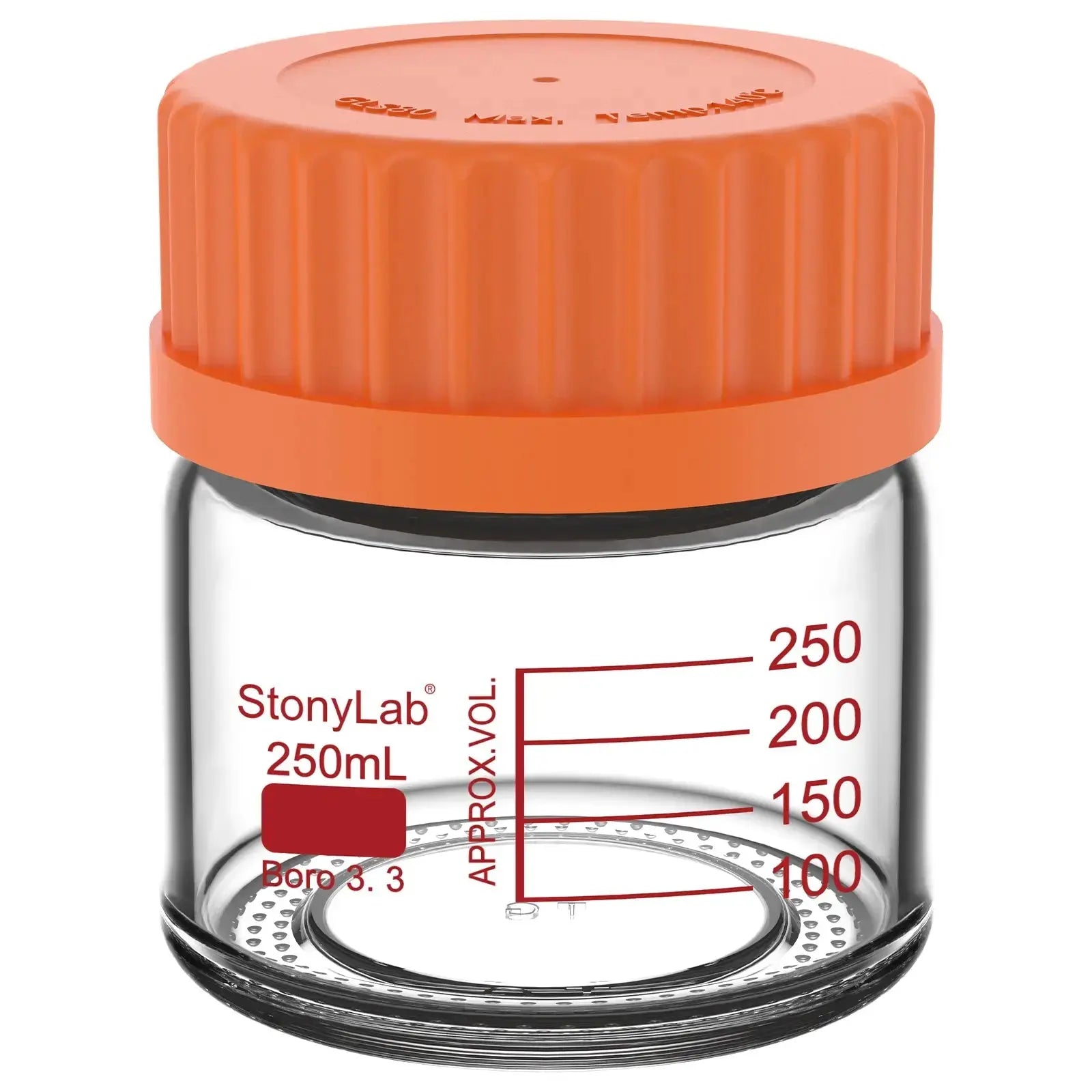 Detailed structural assembly component for StonyLab Wide Mouth Media Storage Bottle
