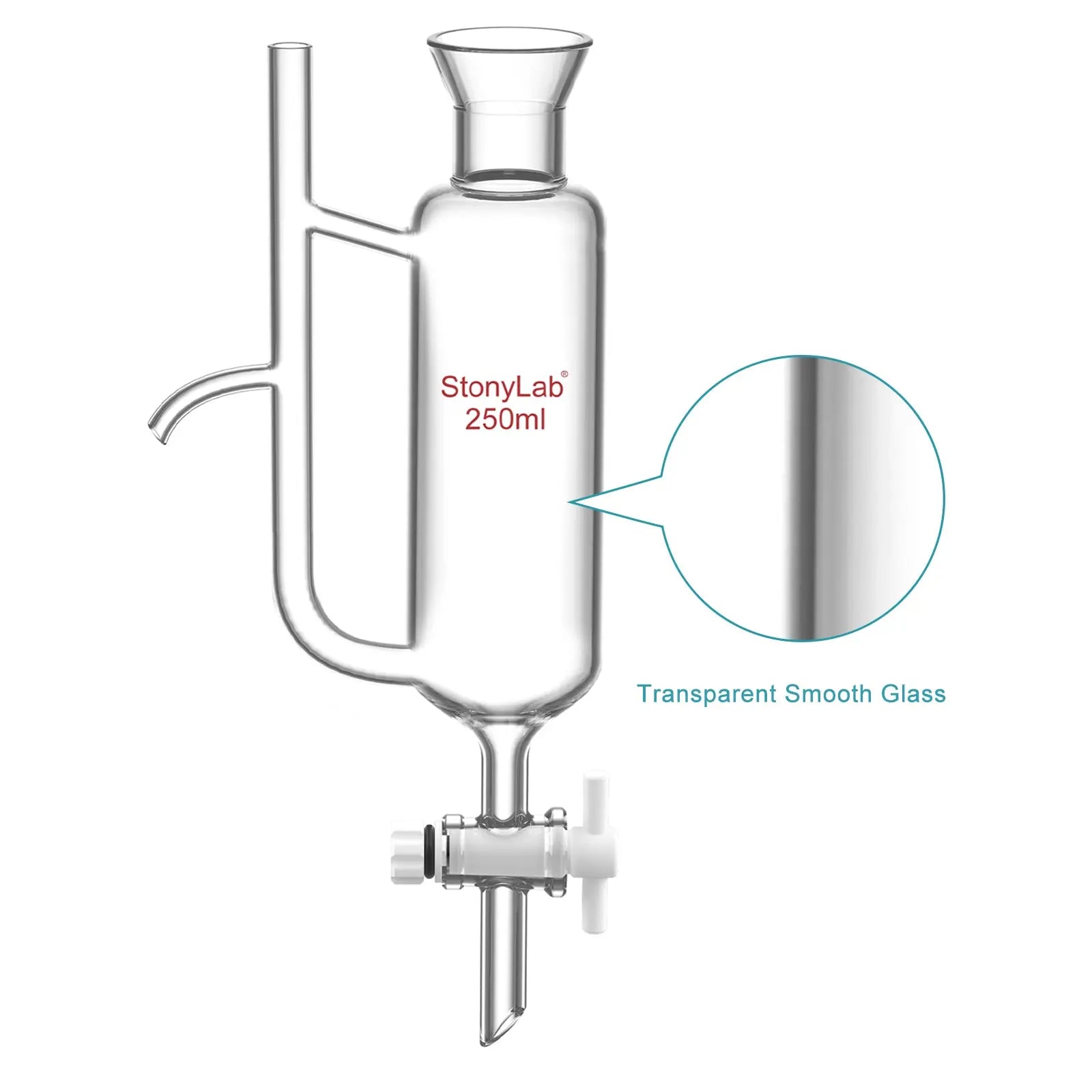 Alternative angle showing underlying build quality of StonyLab Wide Mouth Water Oil Receiver Separator