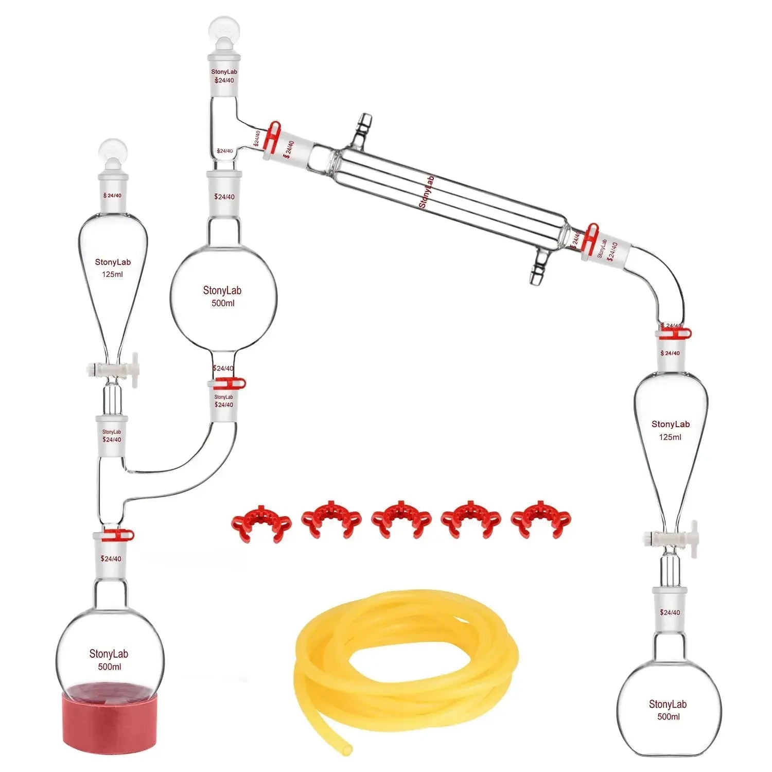 Laboratory Glass Distillation Kit for Chemistry Setup | StonyLab