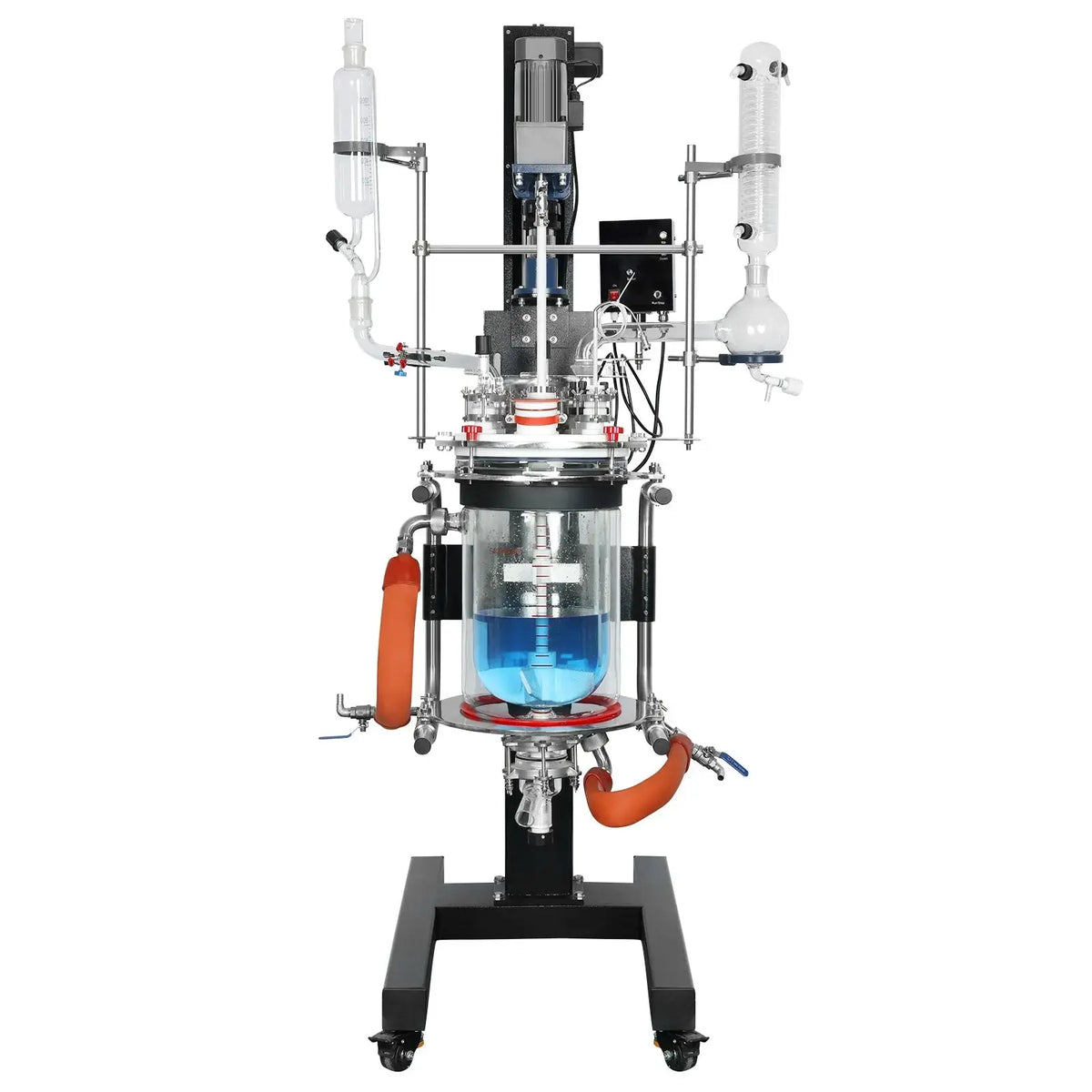 StonyLab 5L Jacketed Glass Reactor System with Lifting and Rotary Mixing Function for professional laboratory applications