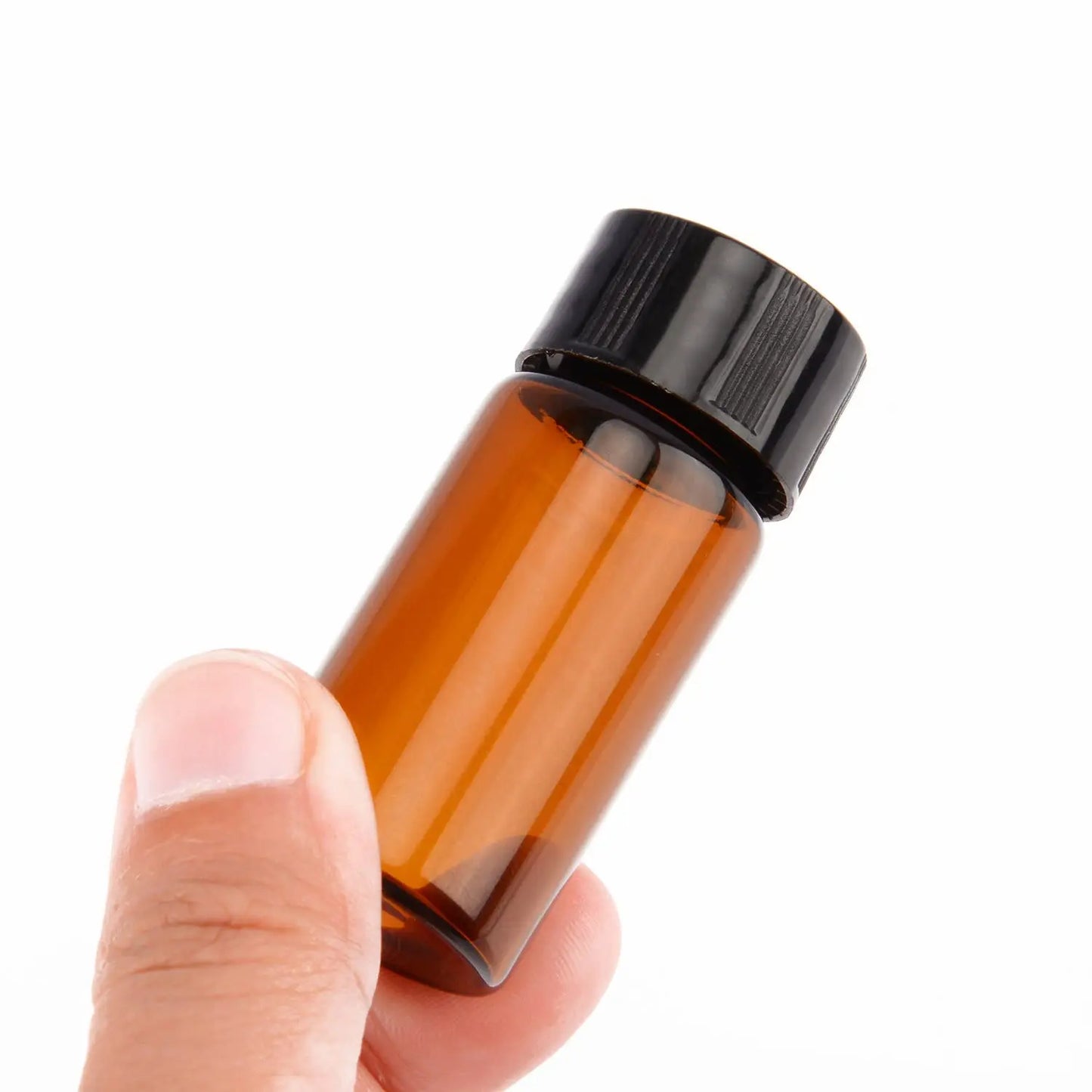 Amber Glass Sample Vials , 10 ml / (0.3 oz), Pack of 40 Tubes & Vials