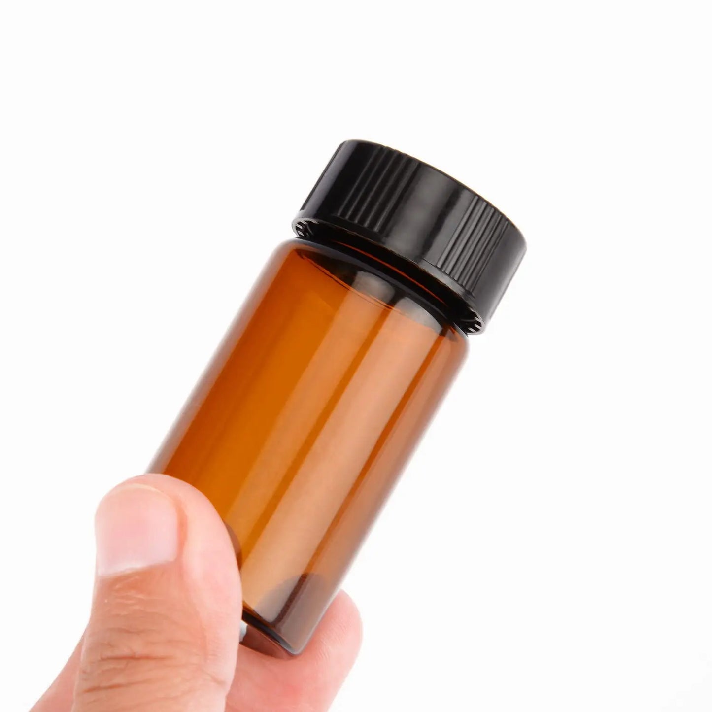 Amber Glass Sample Vials , 20 ml / (0.6 oz), Pack of 20 Tubes & Vials