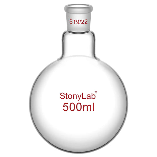 1 Neck Round Bottom Flask, 19/22 Joint, 25-500 ml Flasks-Round Bottom