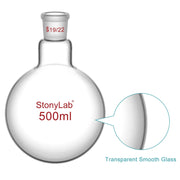StonyLab 1 Neck Round Bottom Flask heavy duty chemical processing configuration