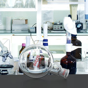 Alternative angle showing underlying build quality of StonyLab 1 Neck Round Bottom Flask