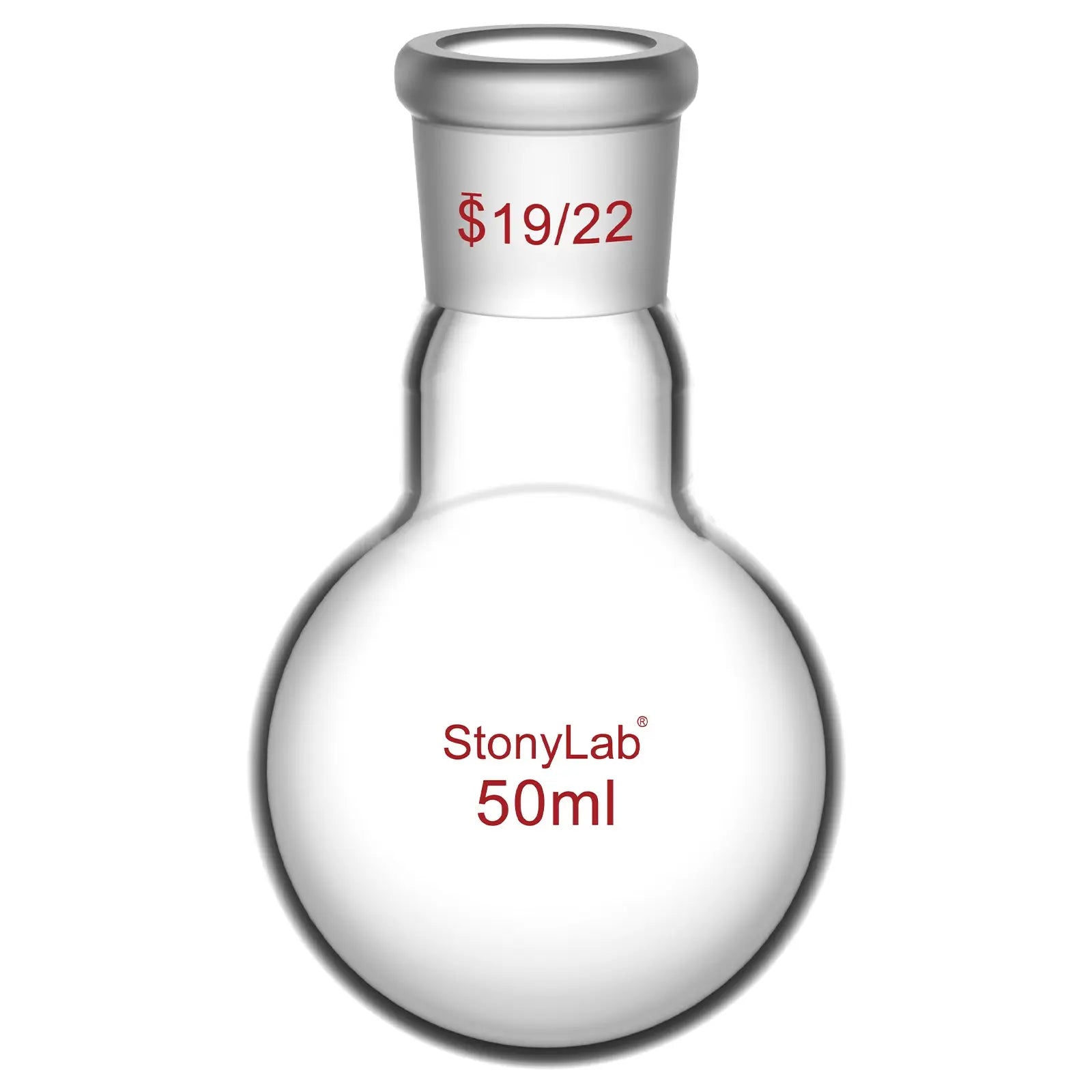 Comprehensive product view and setup components for StonyLab 1 Neck Round Bottom Flask