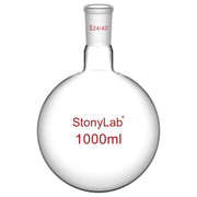 StonyLab 1 Neck Round Bottom Flask for professional laboratory applications