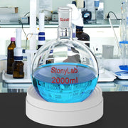 Alternative angle showing underlying build quality of StonyLab 1 Neck Round Bottom Flask