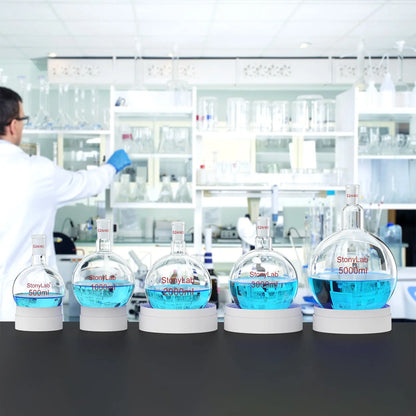 1 Neck Round Bottom Flask, 24/40 Joint, 25-5000 ml Flasks-Round Bottom-1 Neck