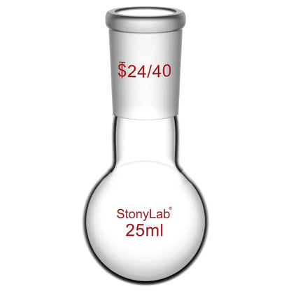 1 Neck Round Bottom Flask, 24/40 Joint, 25-5000 ml Flasks-Round Bottom-1 Neck