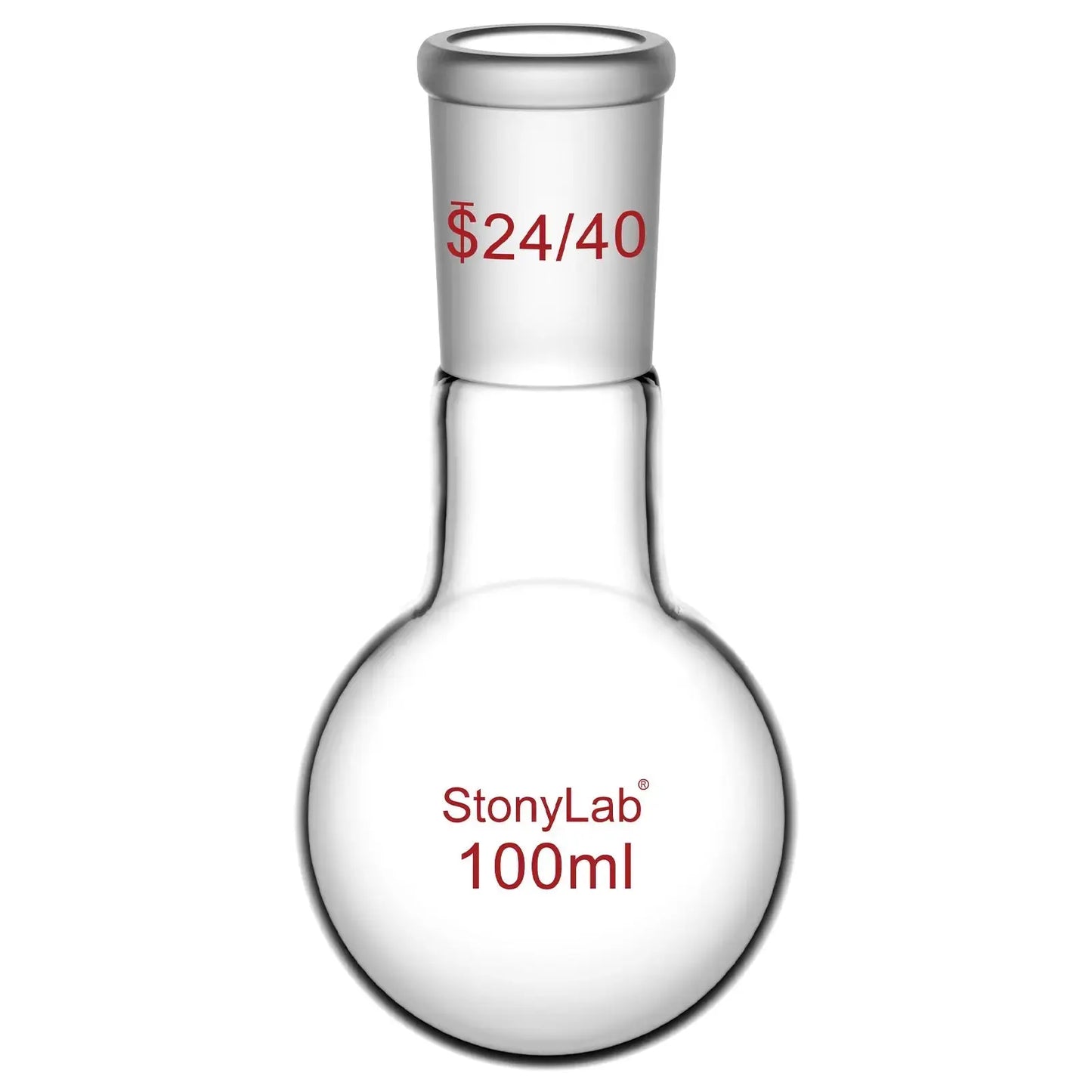 1 Neck Round Bottom Flask, 24/40 Joint, 25-5000 ml Flasks-Round Bottom-1 Neck