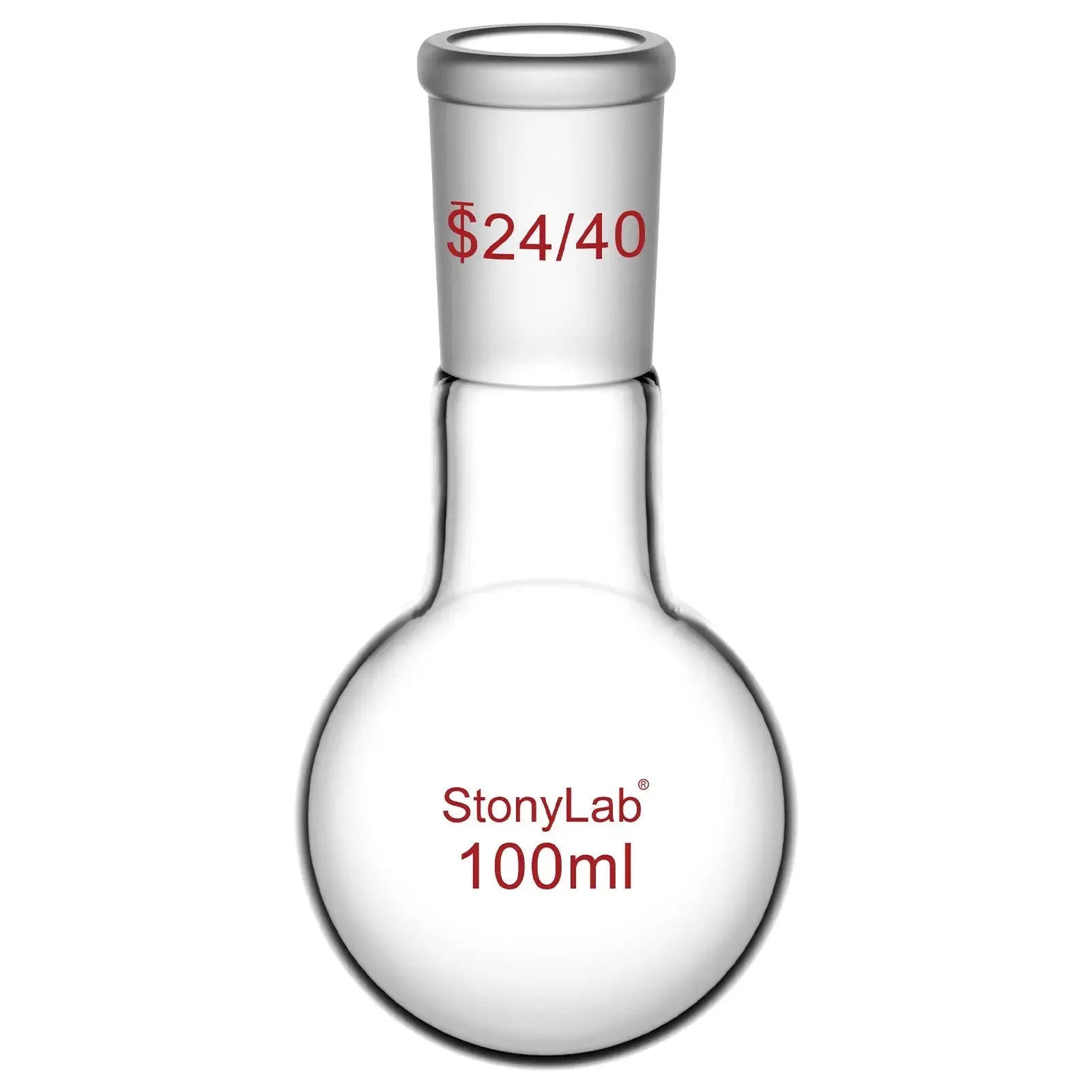 1 Neck Round Bottom Flask, 24/40 Joint, 25-5000 ml Flasks-Round Bottom-1 Neck