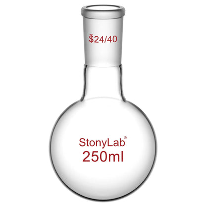 1 Neck Round Bottom Flask, 24/40 Joint, 25-5000 ml Flasks-Round Bottom-1 Neck