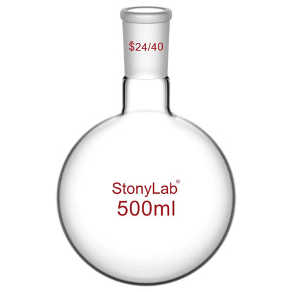 1 Neck Round Bottom Flask, 24/40 Joint, 25-5000 ml Flasks-Round Bottom-1 Neck