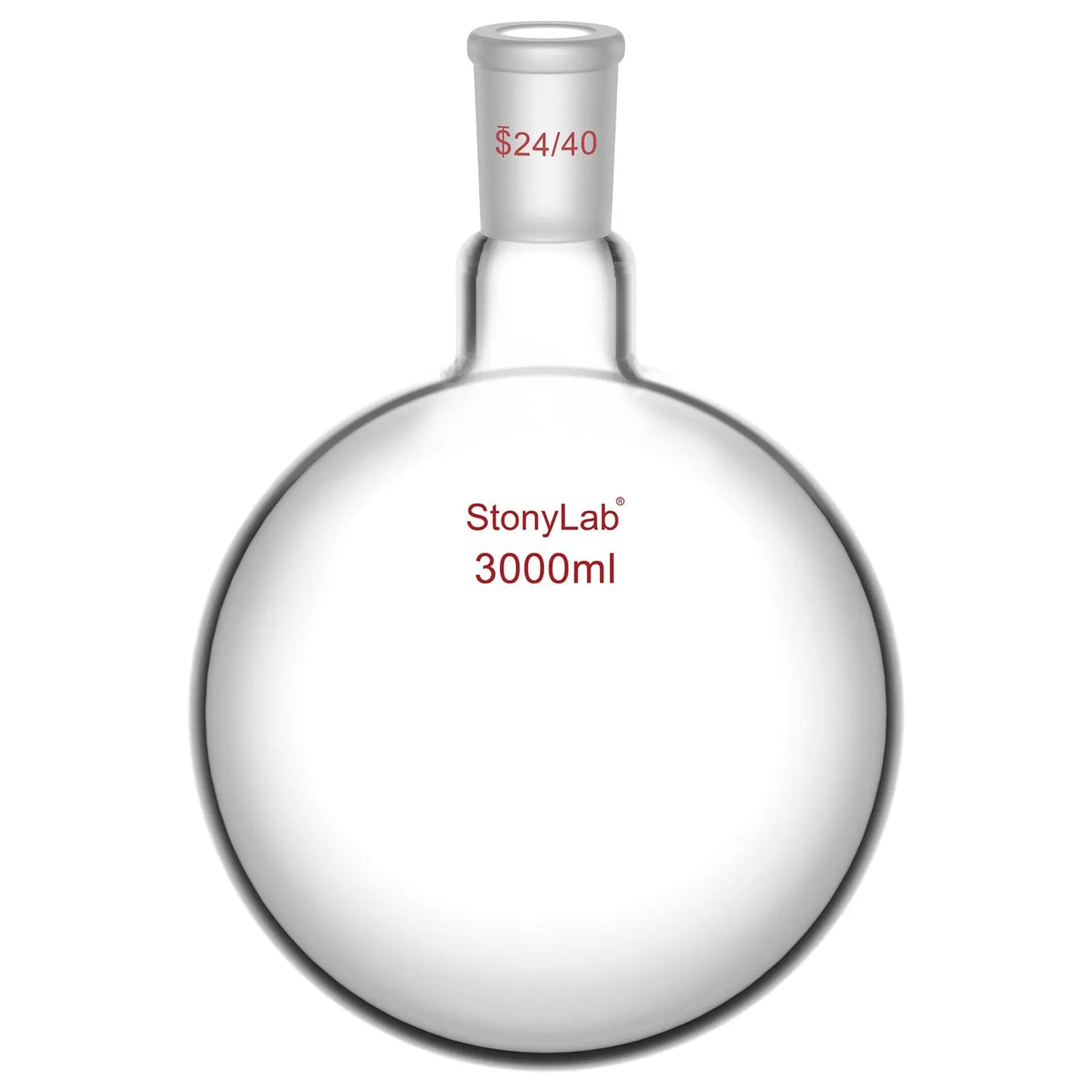 1 Neck Round Bottom Flask, 24/40 Joint, 25-5000 ml Flasks-Round Bottom-1 Neck