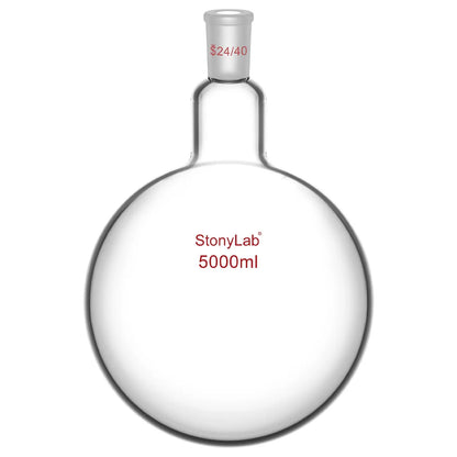 1 Neck Round Bottom Flask, 24/40 Joint, 25-5000 ml Flasks-Round Bottom-1 Neck