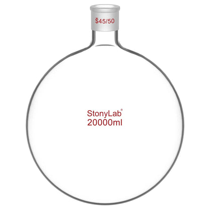 1-Neck Round Bottom Flask, 45/50 Center and two 24/40 Side Joints, 5-20 L Flasks-Round Bottom 20 L