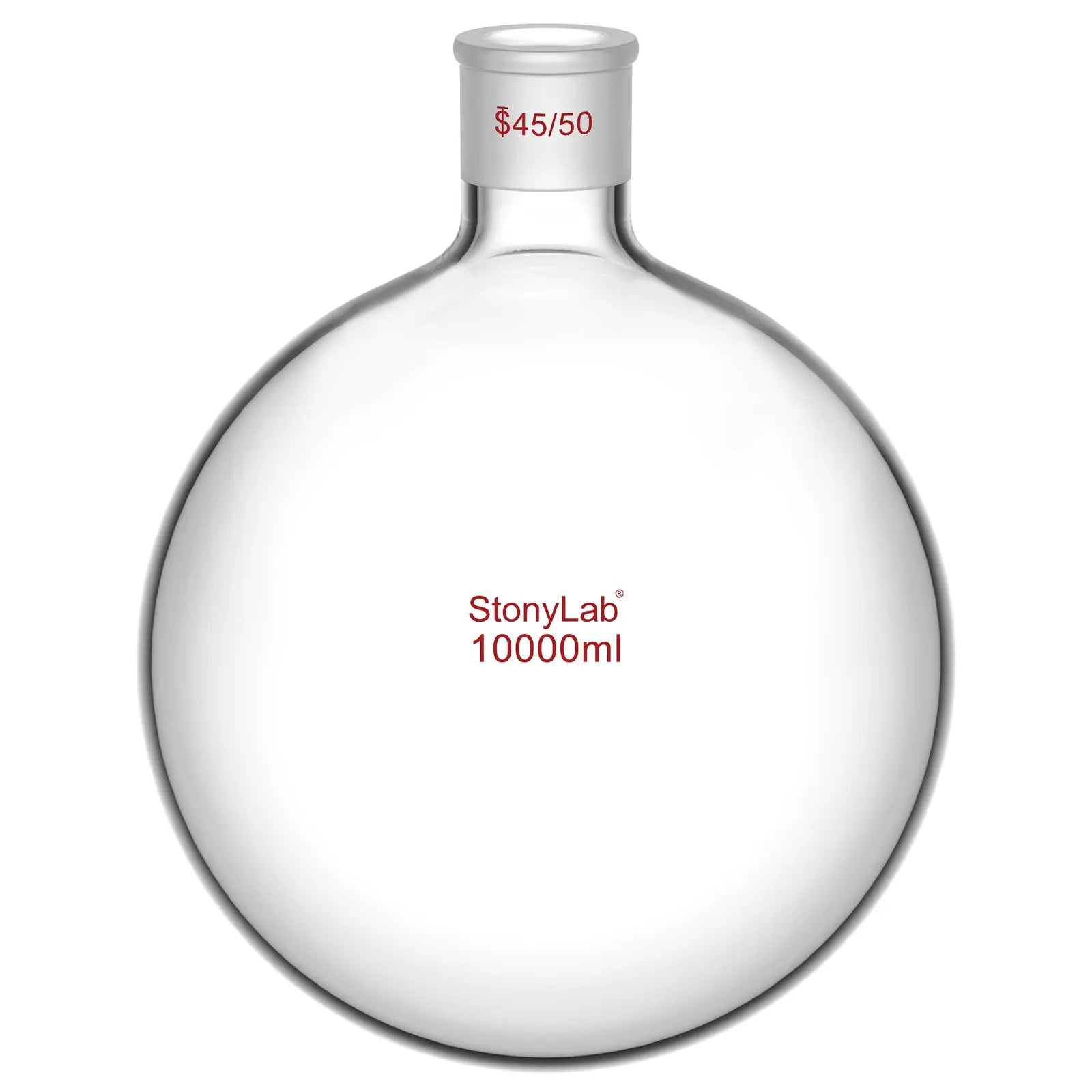 Comprehensive product view and setup components for StonyLab 1-Neck Round Bottom Flask