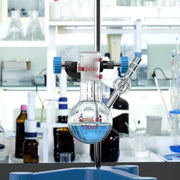 Comprehensive product view and setup components for StonyLab 1 Neck Round Bottom Reaction Flask