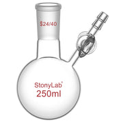 Comprehensive product view and setup components for StonyLab 1 Neck Round Bottom Reaction Flask