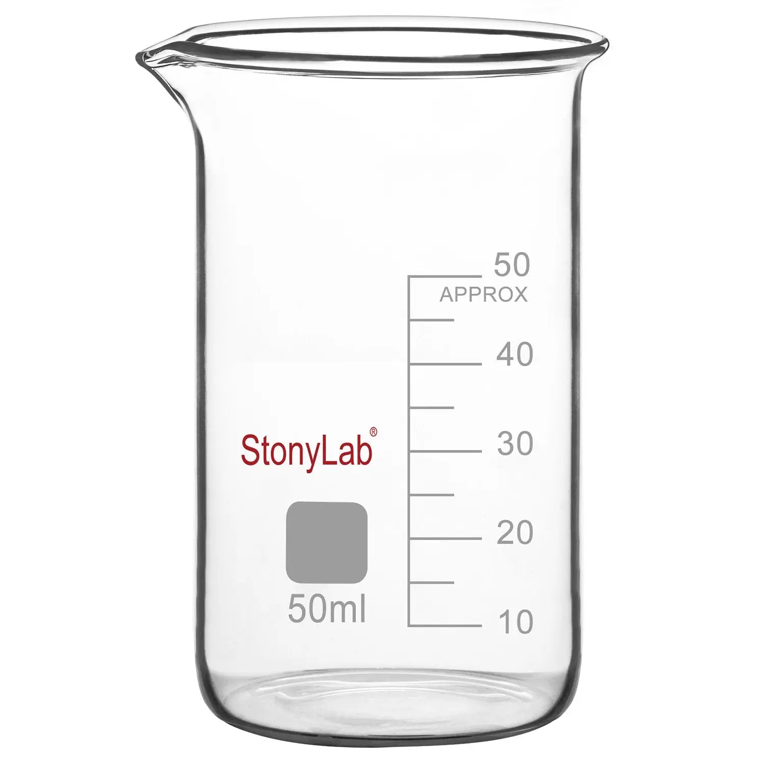 Comprehensive product view and setup components for StonyLab Graduated Tall Beaker