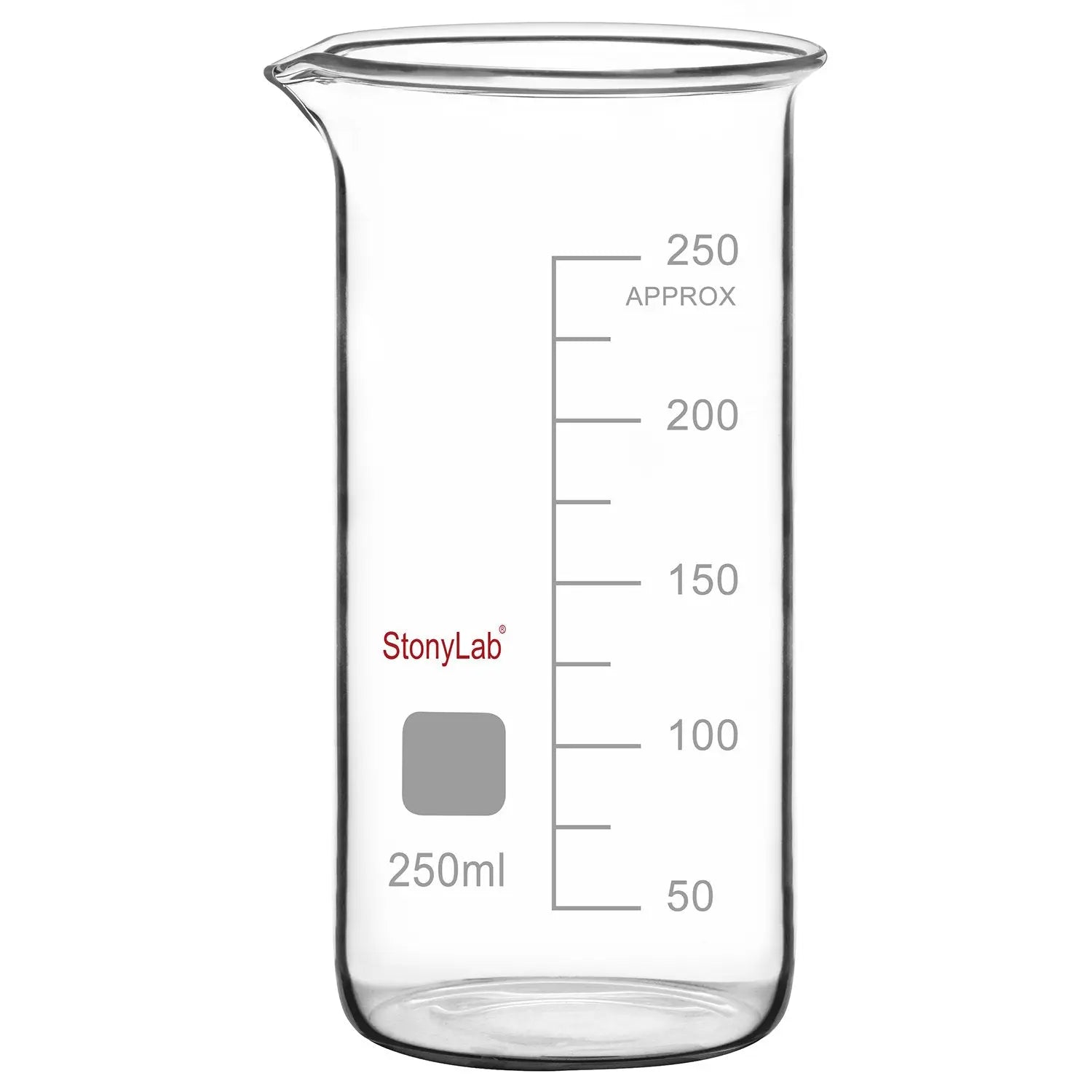 Comprehensive product view and setup components for StonyLab Graduated Tall Beaker