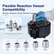 10-position parallel photoreactor with 250–975 nm interchangeable light sources, 0–15 W independent output, 300–2500 rpm stirring and 2–50 ml reaction capacity StonyLab