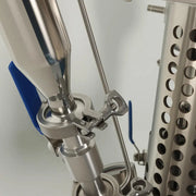 100 L jacketed 316L stainless steel reactor with mechanical stirrer and shell-and-tube condenser for laboratory chemical synthesis StonyLab