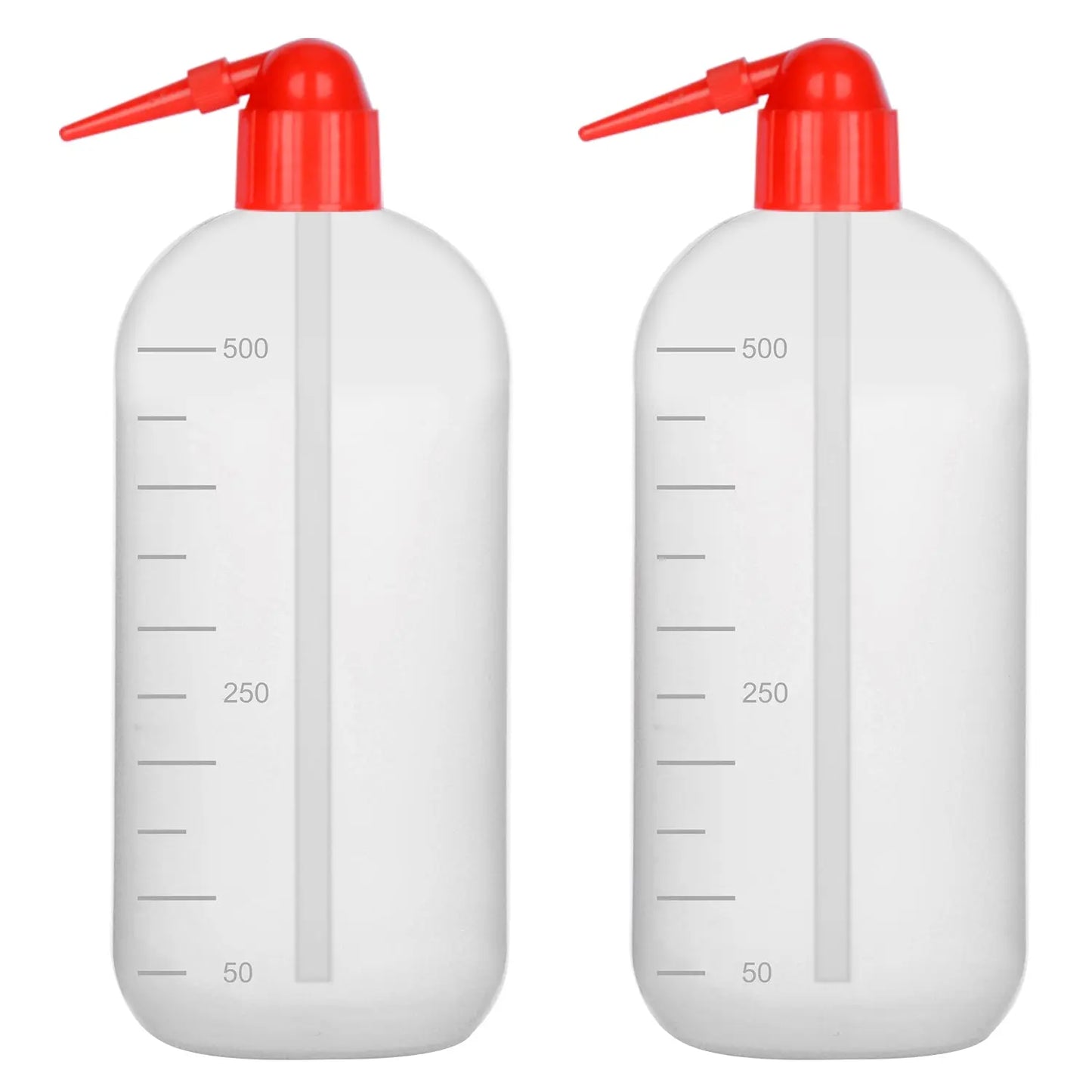 Plastic Squeeze Wash Bottle, 250/500/1000 ml, 2 Pcs - StonyLab Wash Bottles 500-ml