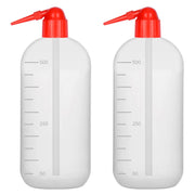 Side view and dimensional layout of the durable StonyLab LDPE Wash Bottle