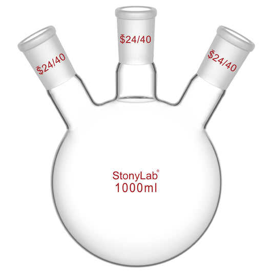 3 Neck Round Bottom Flask, 24/40 Joints, 50-5000 ml