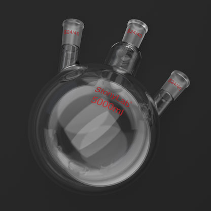 3 Neck Round Bottom Flask, 24/40 Joints, 50-5000 ml