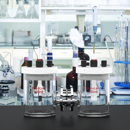 H-Type Electrolytic Cells with Two Electrodes [50-500 ml]