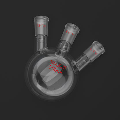 3 Neck Round Bottom Flask, 24/40 Joints, 50-5000 ml