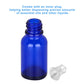 15 ml Cobalt Dropper Bottle, Glass Dropper with Inner Plug and Label Bottles - Dropper Bottles