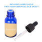 15 ml Cobalt Dropper Bottle, Glass Dropper with Inner Plug and Label Bottles - Dropper Bottles